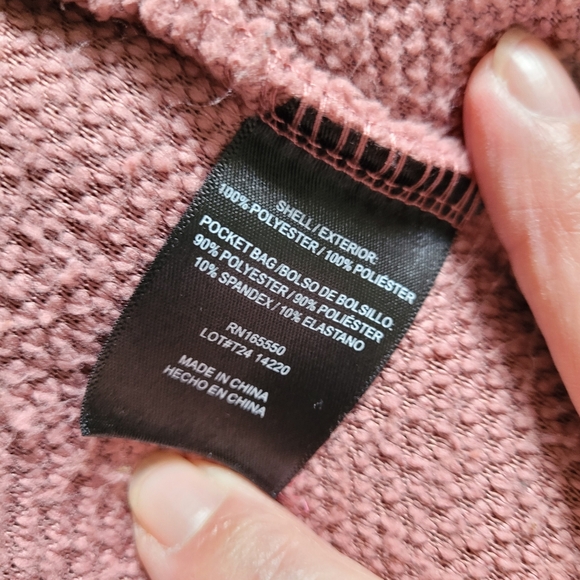 32 DEGREES HEAT PINK SHERPA JACKET SHIRT BUTTON UP WITH CHEST POCKETS EUC XS/S - Picture 7 of 7